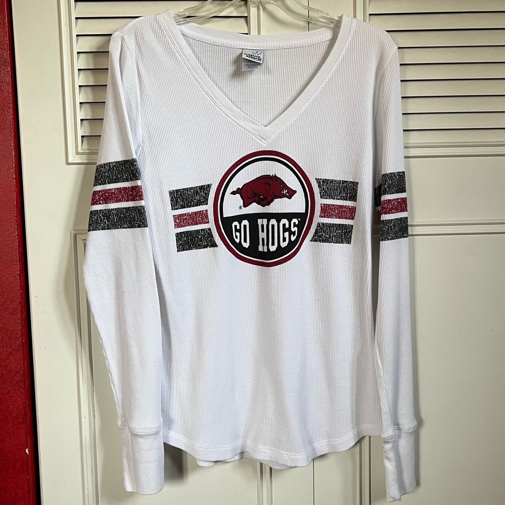 Creative Apparel Concepts Arkansas Razorback Thermal Top Sz XL